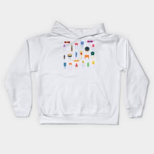 Electronics components Kids Hoodie